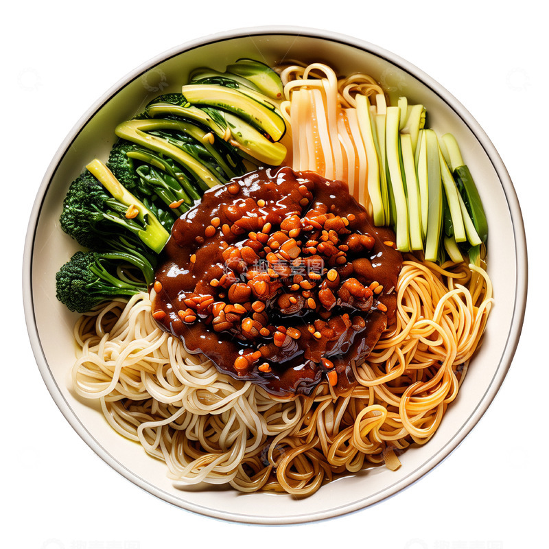 高清大图下载【趣麦麦图】特色炸酱面凉面