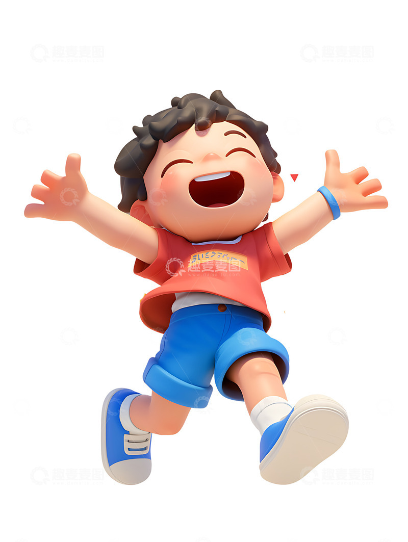 欢呼开心的男孩2