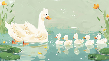 小鸭子和妈妈