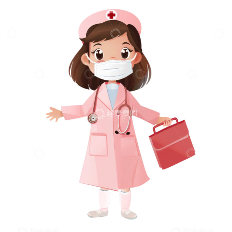 高清大图下载【趣麦麦图】儿童职业医生角色卡通人物