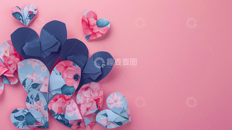 高清大图下载【趣麦麦图】情人节礼盒背景摄影