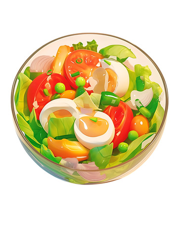 蔬菜沙拉美食