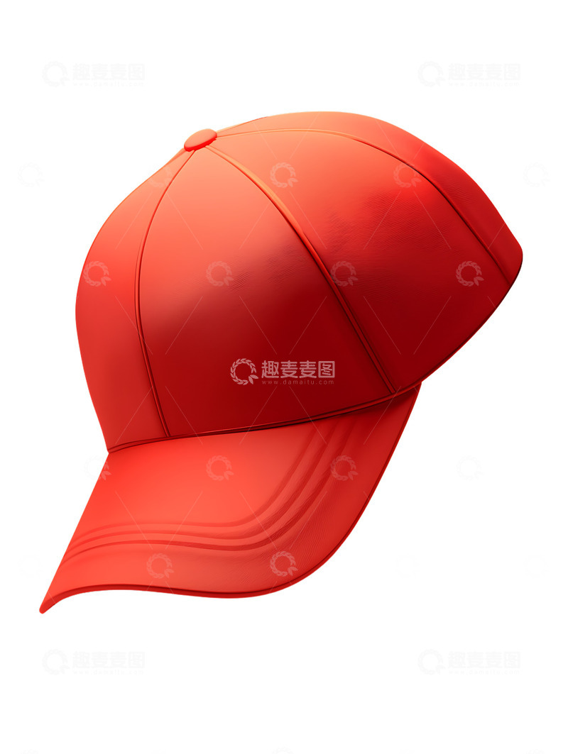 高清大图下载【趣麦麦图】红色帽子鸭舌帽