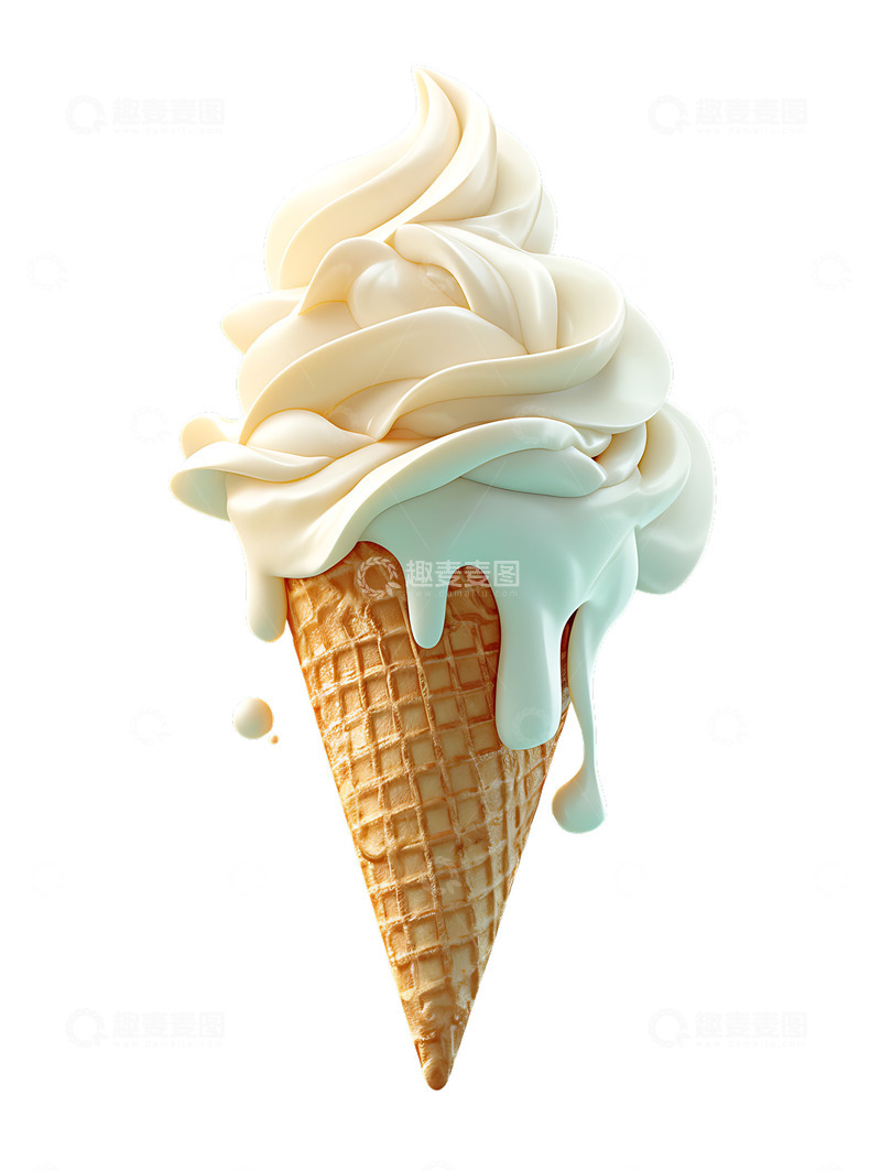 高清大图下载【趣麦麦图】奶油冰淇淋美食