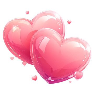 浪漫520爱心插画素材