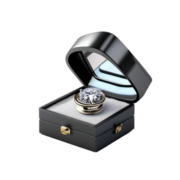 3D立体情人节钻戒礼物爱情求婚