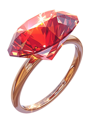 红宝石婚礼钻戒戒指