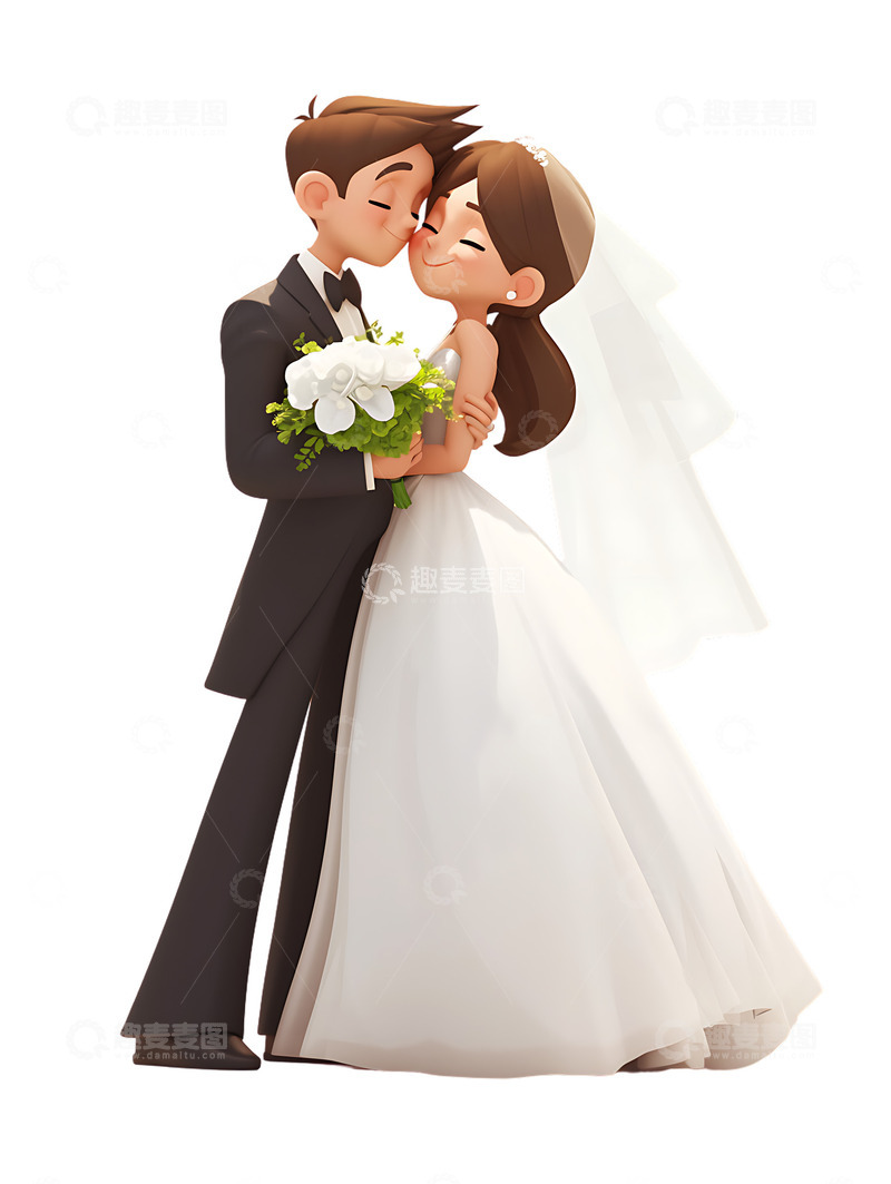 高清大图下载【趣麦麦图】520新婚夫妻