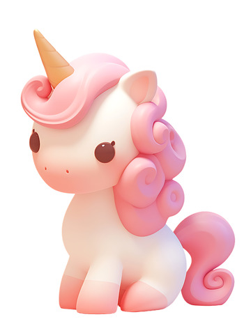 卡通3D独角兽