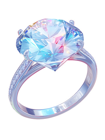 宝石婚礼钻戒戒指