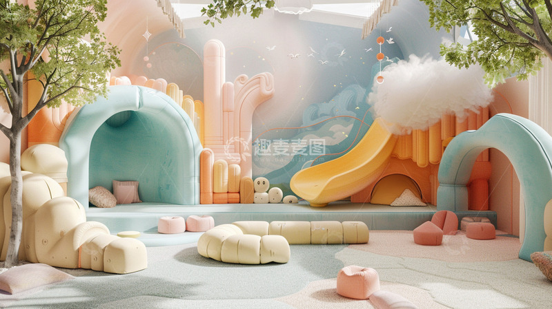 高清大图下载【趣麦麦图】清新儿童乐园