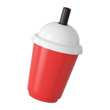 C4D立体饮料杯图片