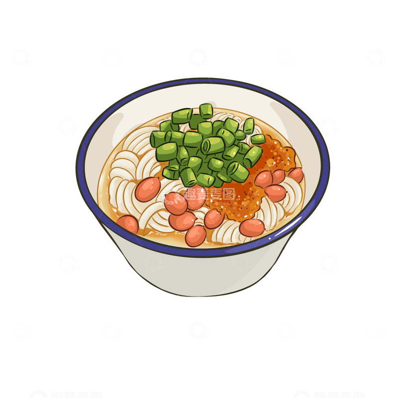 源文件下载【趣麦麦图】贵州美食老素粉