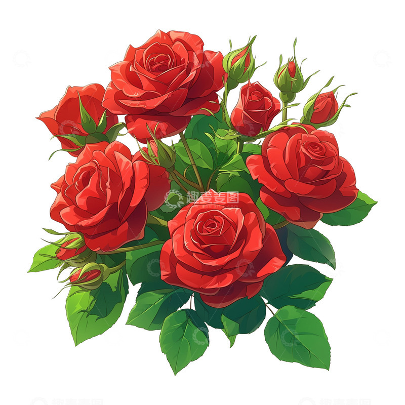 高清大图下载【趣麦麦图】520鲜花玫瑰