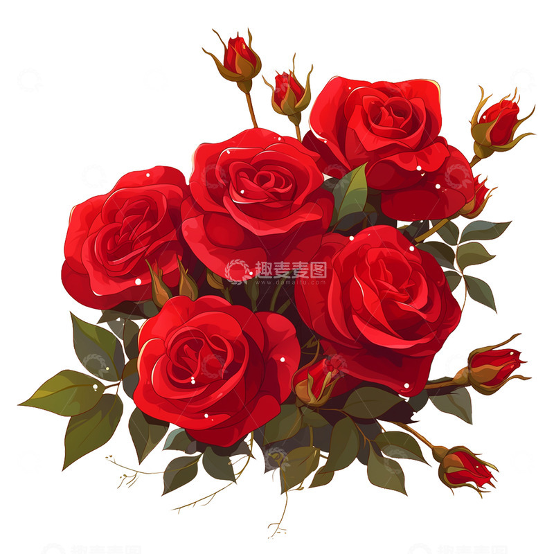 高清大图下载【趣麦麦图】520的玫瑰花
