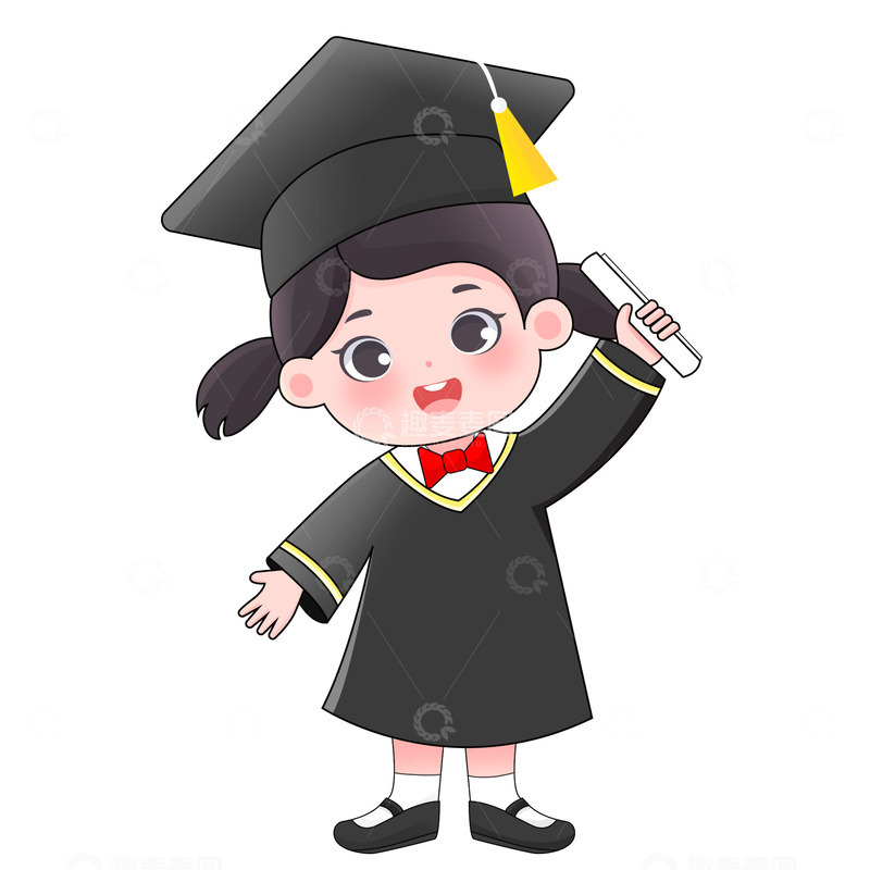 毕业季教育培训学习优秀的女孩