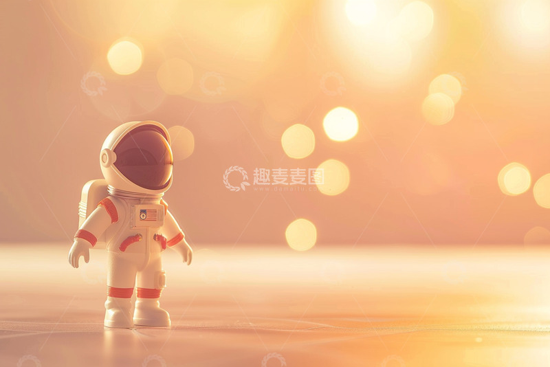 高清大图下载【趣麦麦图】可爱的宇航员玩具