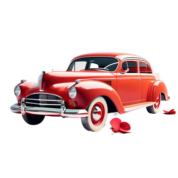 3D立体情人节婚礼浪漫婚车