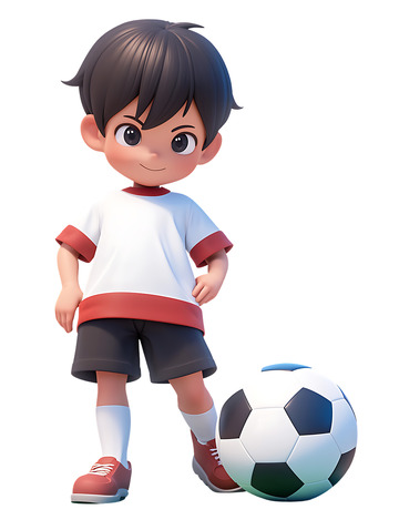 运动会踢足球的小孩4