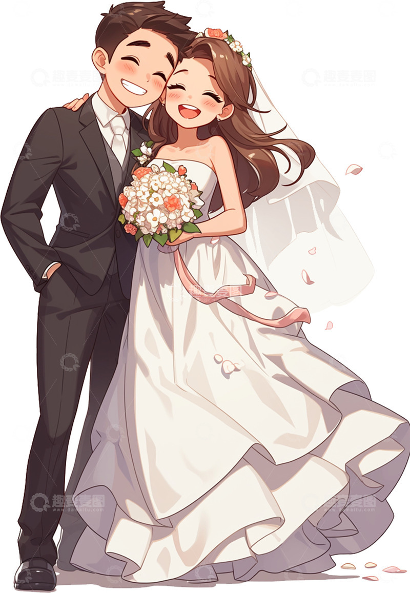 高清大图下载【趣麦麦图】新郎新娘520