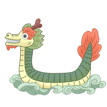 端午节国潮龙舟元素