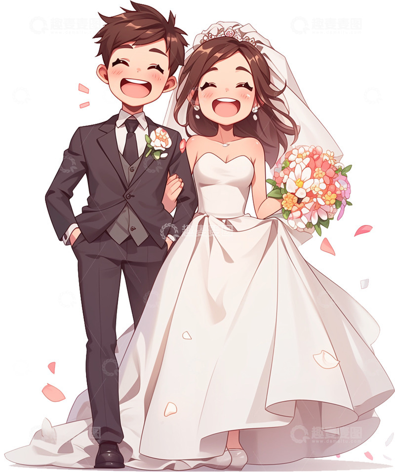 高清大图下载【趣麦麦图】新郎新娘 结婚