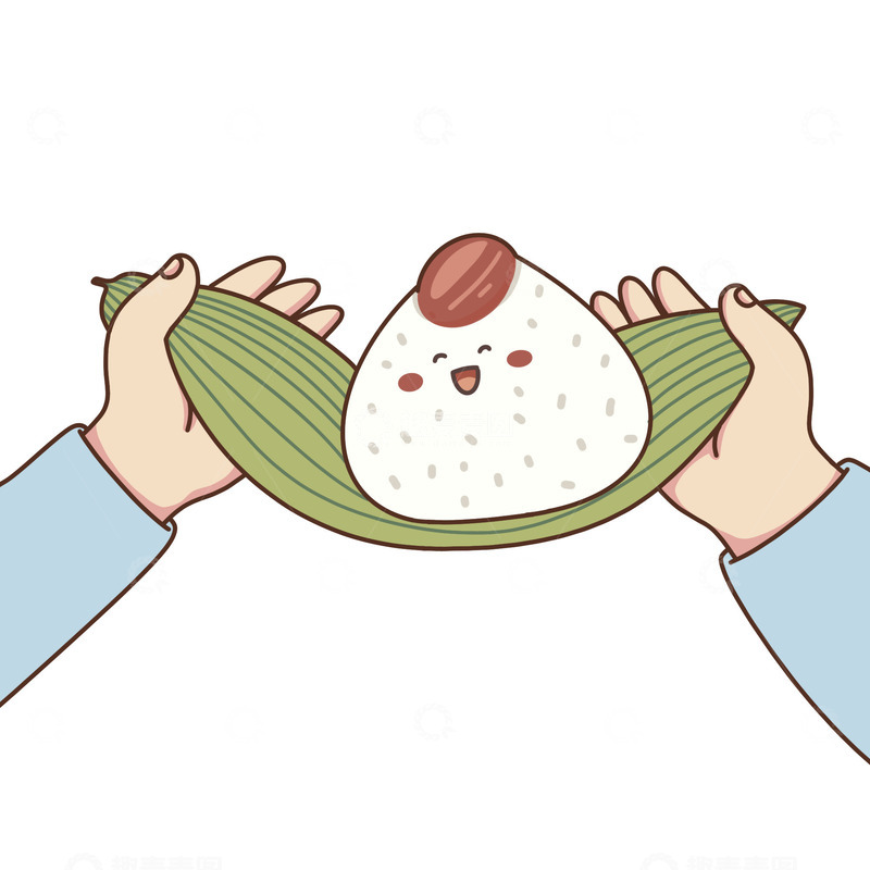 端午节拆粽子图片