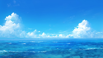 海洋海平面景色