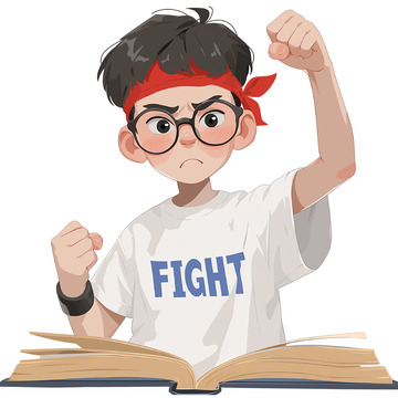 高考冲刺卡通人物