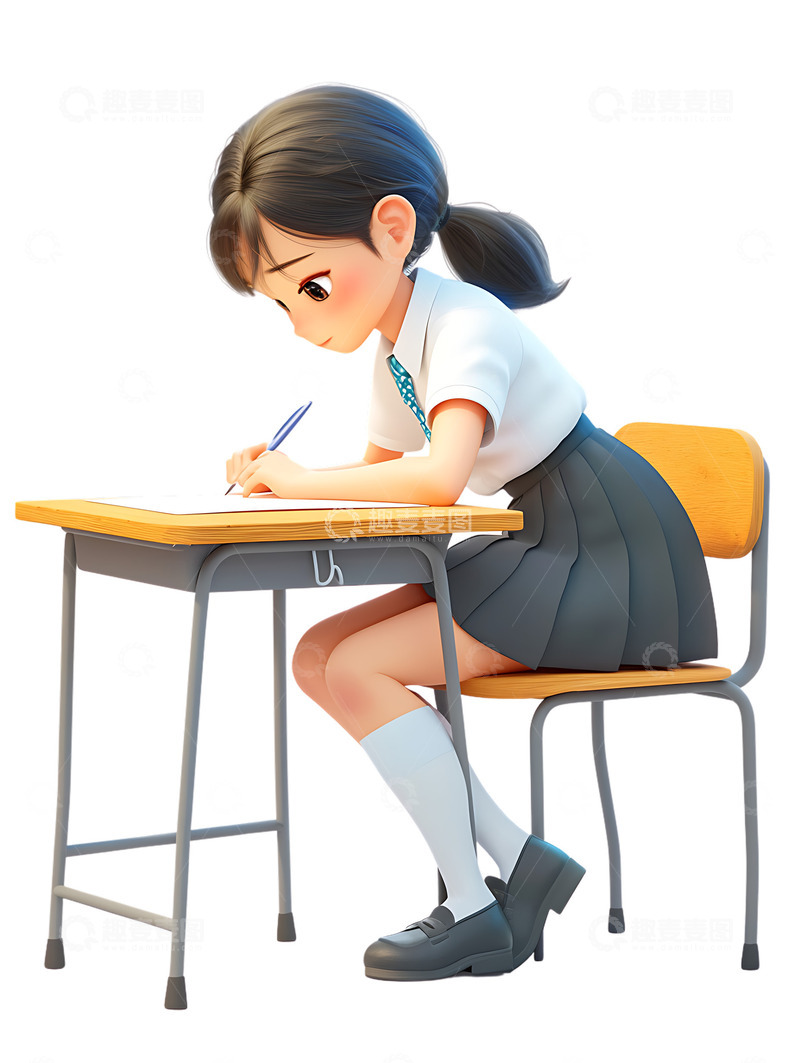 高考男生在写试卷做作业2
