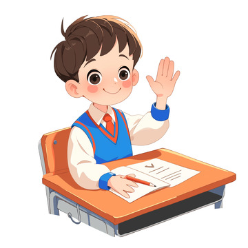 课堂上课卡通人物素材