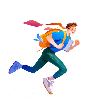 考前冲刺卡通人物素材