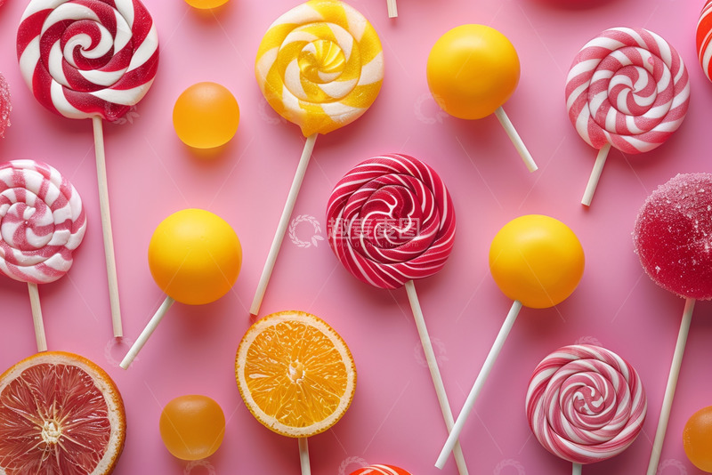 高清大图下载【趣麦麦图】-儿童节糖果素材