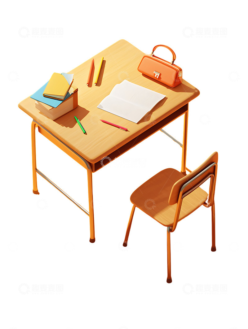 学习课桌读书学习高