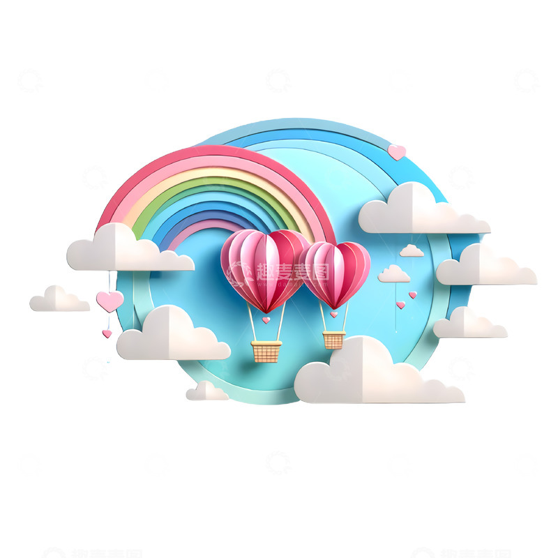 高清大图下载【趣麦麦图】儿童节卡通折纸元素