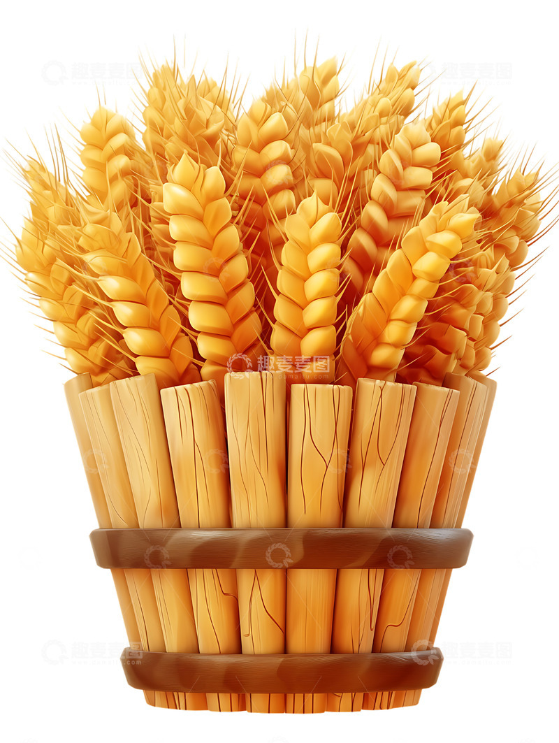 秋收装满麦子的篮子2