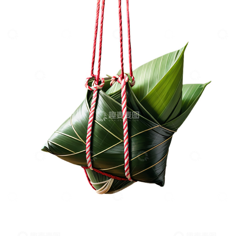 高清大图下载【趣麦麦图】免抠AI摄影风格粽子端午素材