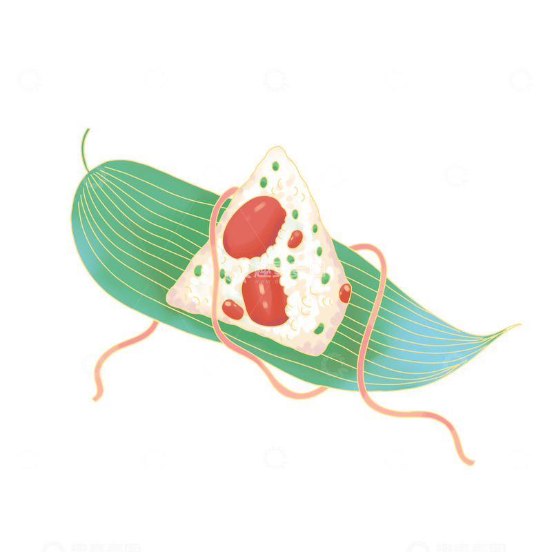 国潮风端午节红枣粽子设计