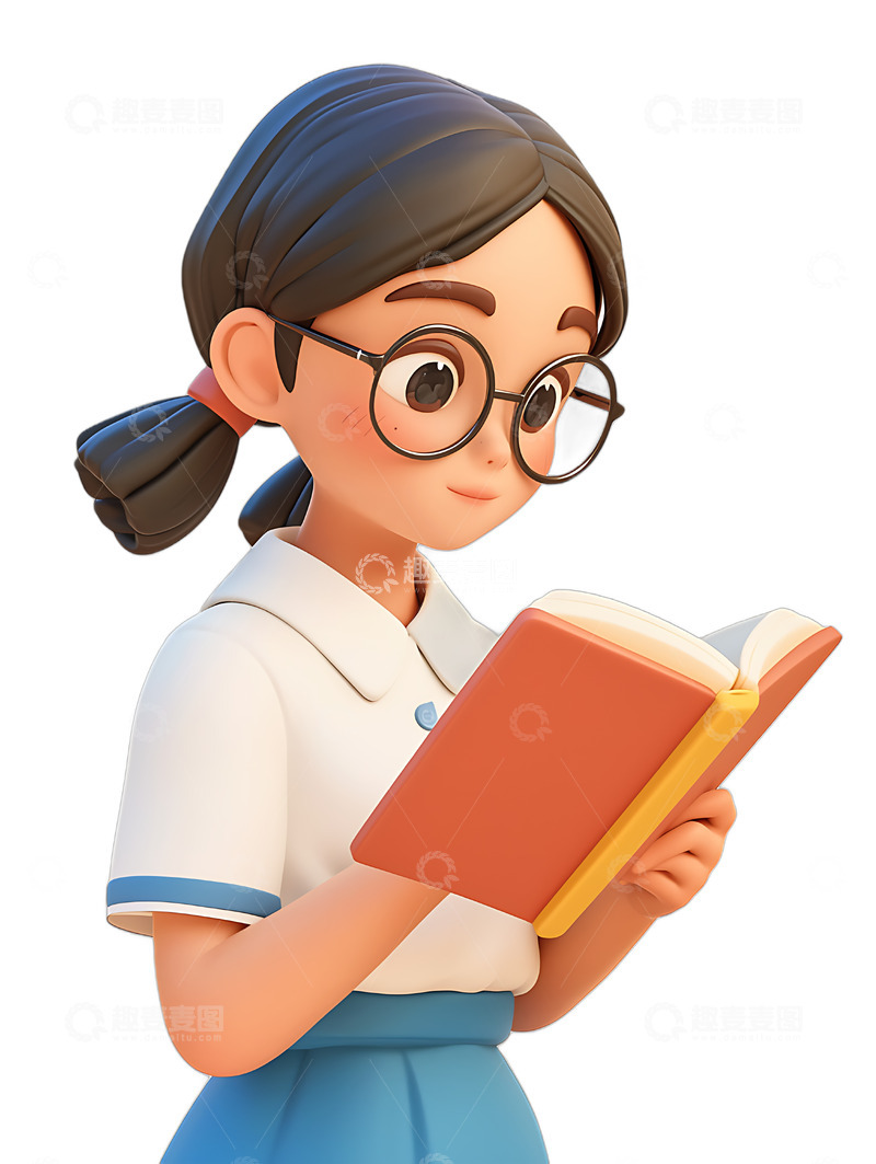 高清大图下载【趣麦麦图】学生在看书学习