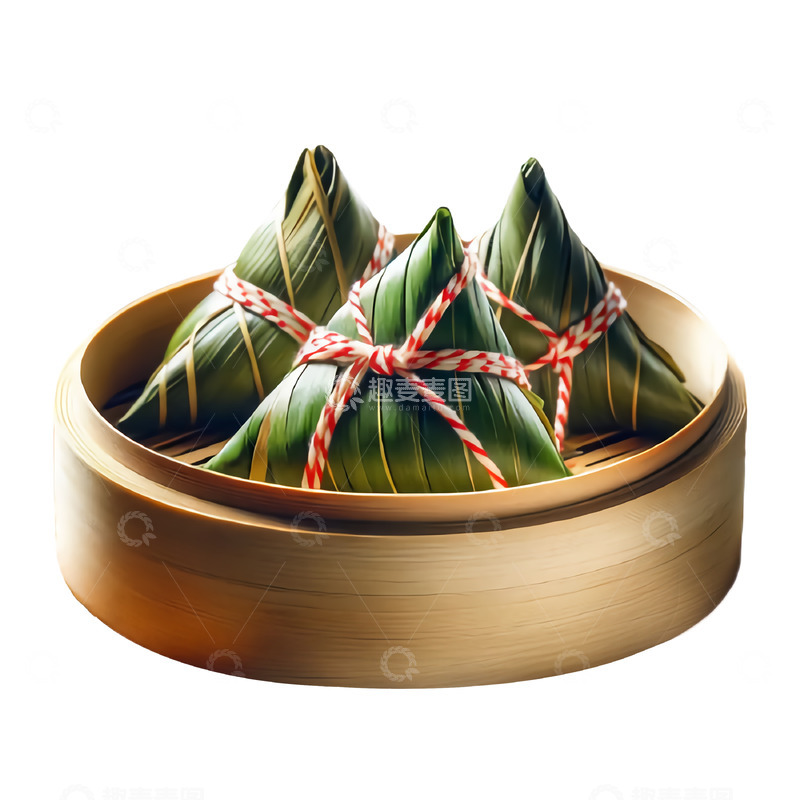 高清大图下载【趣麦麦图】装在笼屉里的粽子端午美食摄影