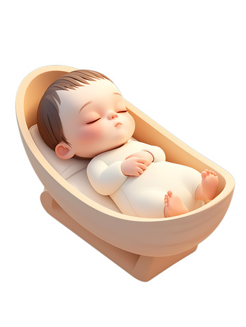 婴儿宝宝休息睡觉白色