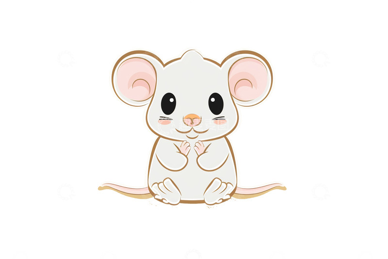 高清大图下载【趣麦麦图】可爱的卡通手绘小老鼠