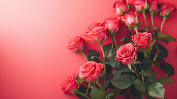 情人节鲜花背景