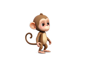 可爱的3D卡通小猴子