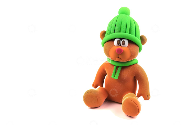 高清大图下载【趣麦麦图】3D卡通可爱的小熊