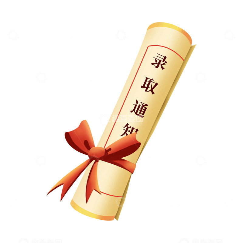 源文件下载【趣麦麦图】高考大学录取通知书