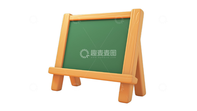 高清大图下载【趣麦麦图】小黑板教室黑板卡通文具Q版