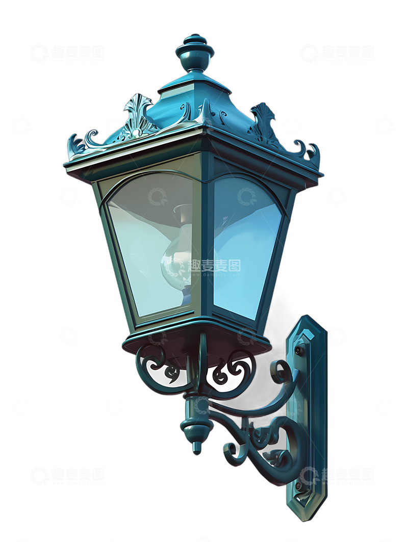 高清大图下载【趣麦麦图】欧式路灯夜灯