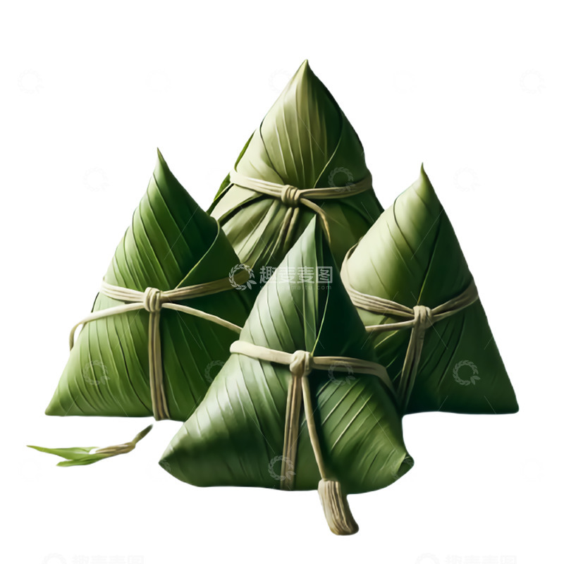 高清大图下载【趣麦麦图】端午节美食粽子免抠摄影图