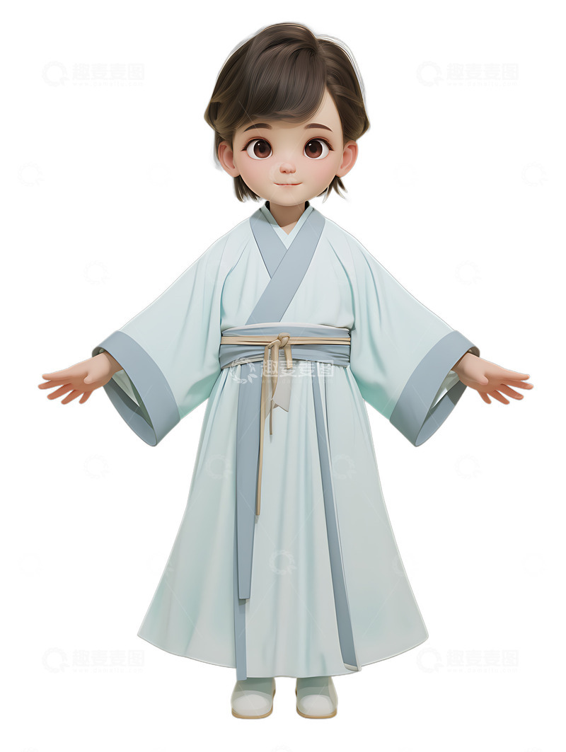 高清大图下载【趣麦麦图】穿汉服的男孩子